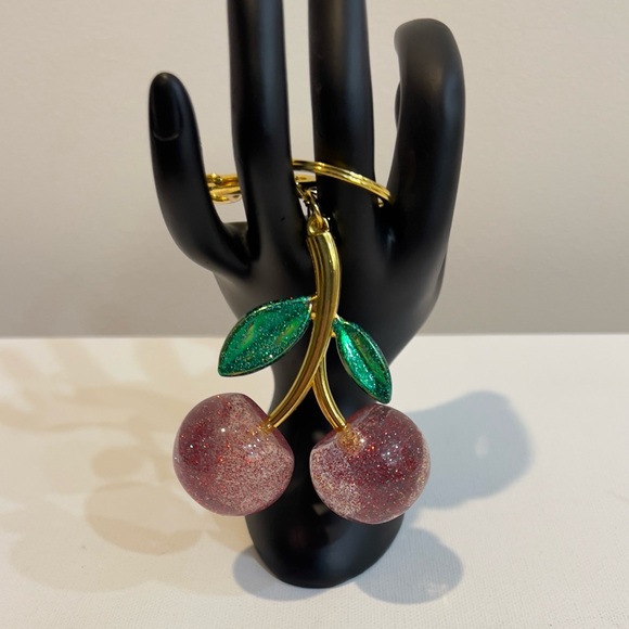 Cherries Key Chain & Bag Charm - Picture 2 of 3